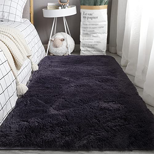 Tapis de chambre doux et antidérapant LWZ résistant pour table basse
