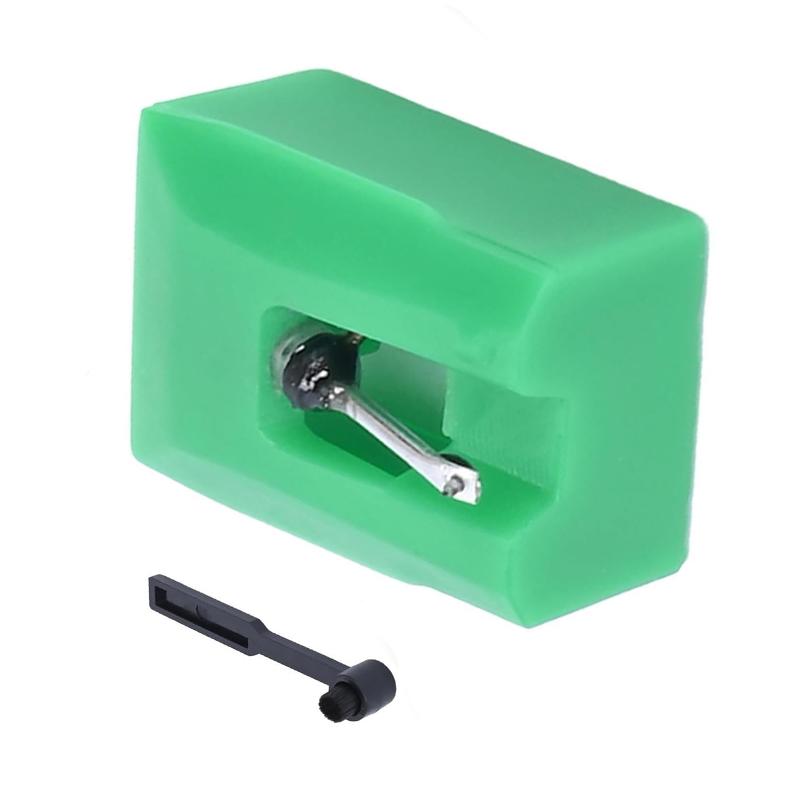 Kalttoy ATN95E Turntable Needle Diamonds Styluses with Brush Phonograph Maintenance Part Record Player Needle for Record Player Diamonds Styluses