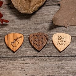 Médiator de guitare en bois personnalisé, texte et logo gravés, cadeau pour papa, fils, frère, petit ami, cadeau d… - Les Beatles, Paul McCartney, John Lennon, RIngo Starr, George Harrison