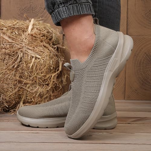 Baskets sans lacets respirantes et légères pour la marche décontractée