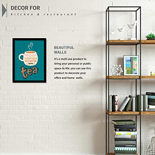 Image of kotart - Quotes Frames for Kitchen and Restaurant Wall Decoration - Frames for Kitchen Wall Decor - Wall Poster with Frame (10 inch x 13 inch, Multi) (Art 3, Small)