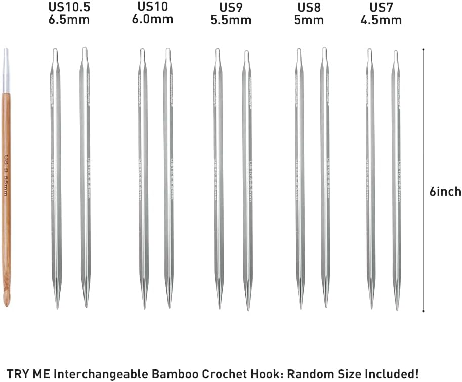 Holamulta Ergonomic Triangular Interchangeable Circular Knitting Needles Set - Ideal for Arthritis & Big Hands (Silver Grey)