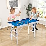 Billard pliable HOMASIS 122 x 64 cm avec accessoires complets photo 2