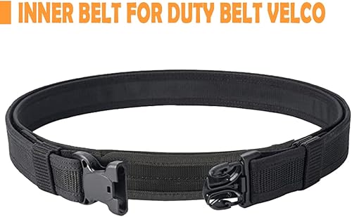 Miniatura 3 de MOZETO Forro interior del gancho de la correa 1.5 pulgadas Policía de nylon debajo de la correa para el deberutilidadtácticacorrea externa
