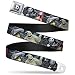 Buckle-Down Seatbelt Belt - Nightmare Before Christmas 4-Character Group/Cemetery Scene - 1.5" Wide - 24-38 Inches in Length