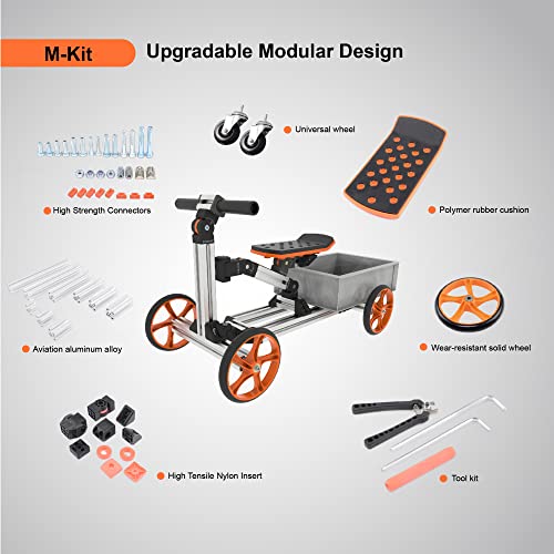 Image of MERITLINE Modular Ride On Toys, Kit 20 in 1 Balance Bike No Pedal Toys for 1 to 6 Years Construction Construction Kit Boys Girls Sit /Stand Scooter Most Popular M Kit (Non Electric)