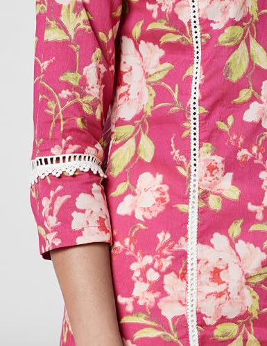 Image of BIBA Women Cotton Regular Fit Printed Kurta