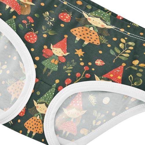 ZZKKO Forest Elves and Leaves Girls Underwear Toddler Panties for Girls Comfort Brief Size 8Y3