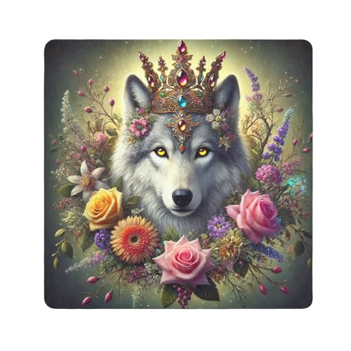 Joko Ivery Wolf Crown Flowers Camera Lens Wrap 21.7