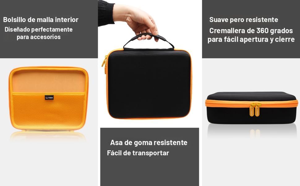 Miniatura 7 de LTGEM - Funda compatible con destornillador inalámbrico DEWALT DCF682N1DCF680N2 8V MAX, baterías y cargador, solo funda