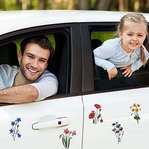 Perkoop 10 Pcs Flower Car Vinyl Decal Sticker Waterproof Bloom Flower Bumper Decal Spring Blossom Car Decals For Automotive Suv Trucks Wall Laptop Water Bottles Scrapbook Window Decor Accessories #TOP5