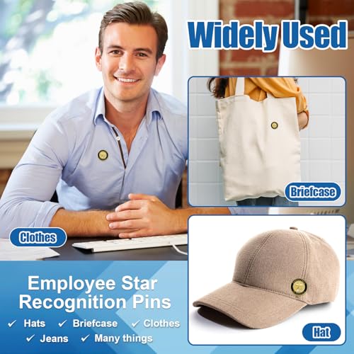 Image of Yunlly 100 Pcs Employee of The Month Lapel Pins, Make A Difference