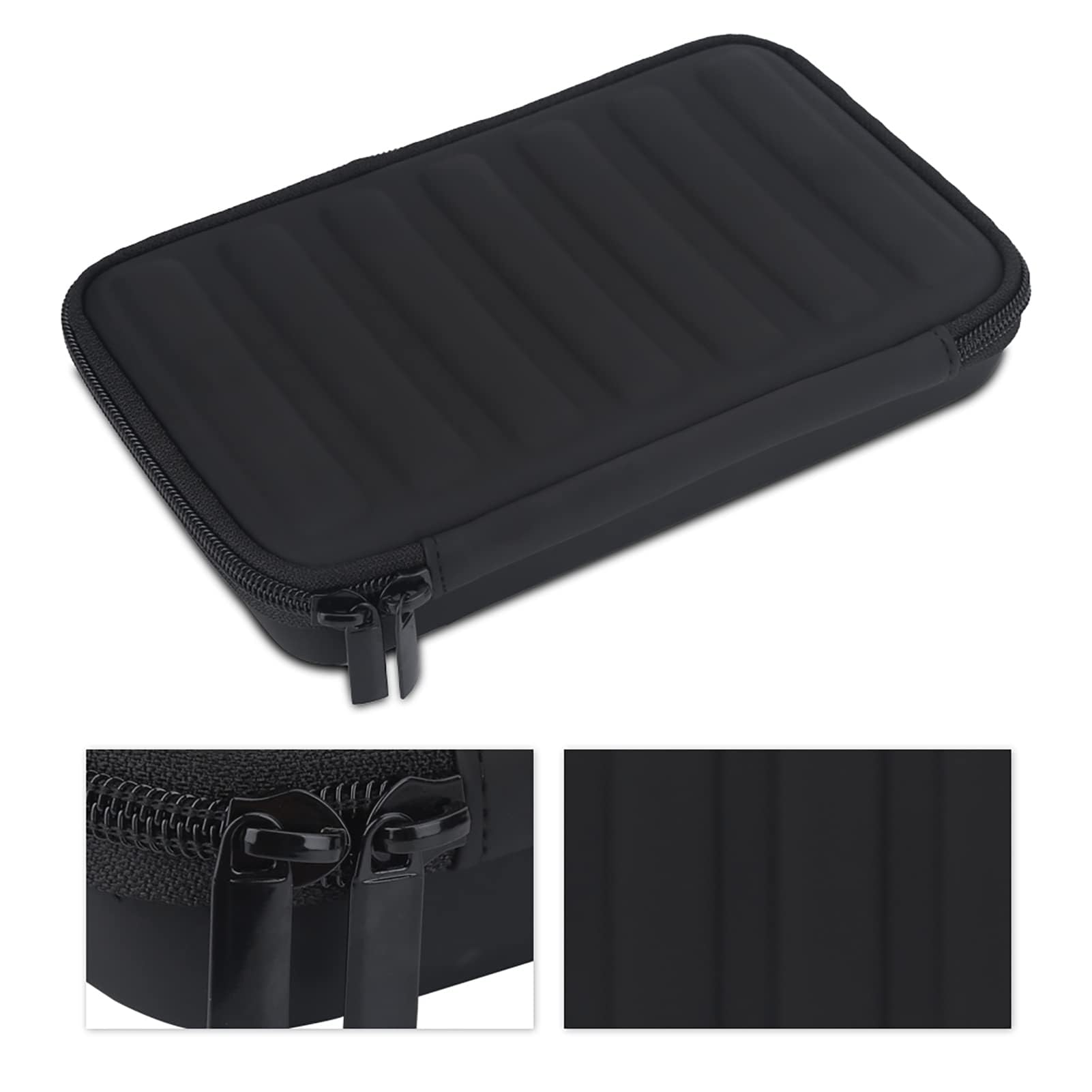 Étuis pour Harmonica, étui de Transport à Glissière en Cuir PU pour Harmonica Sac de Rangement pour Harmonica Boîte de Transport pour Harmonica pour 7 Harmonicas