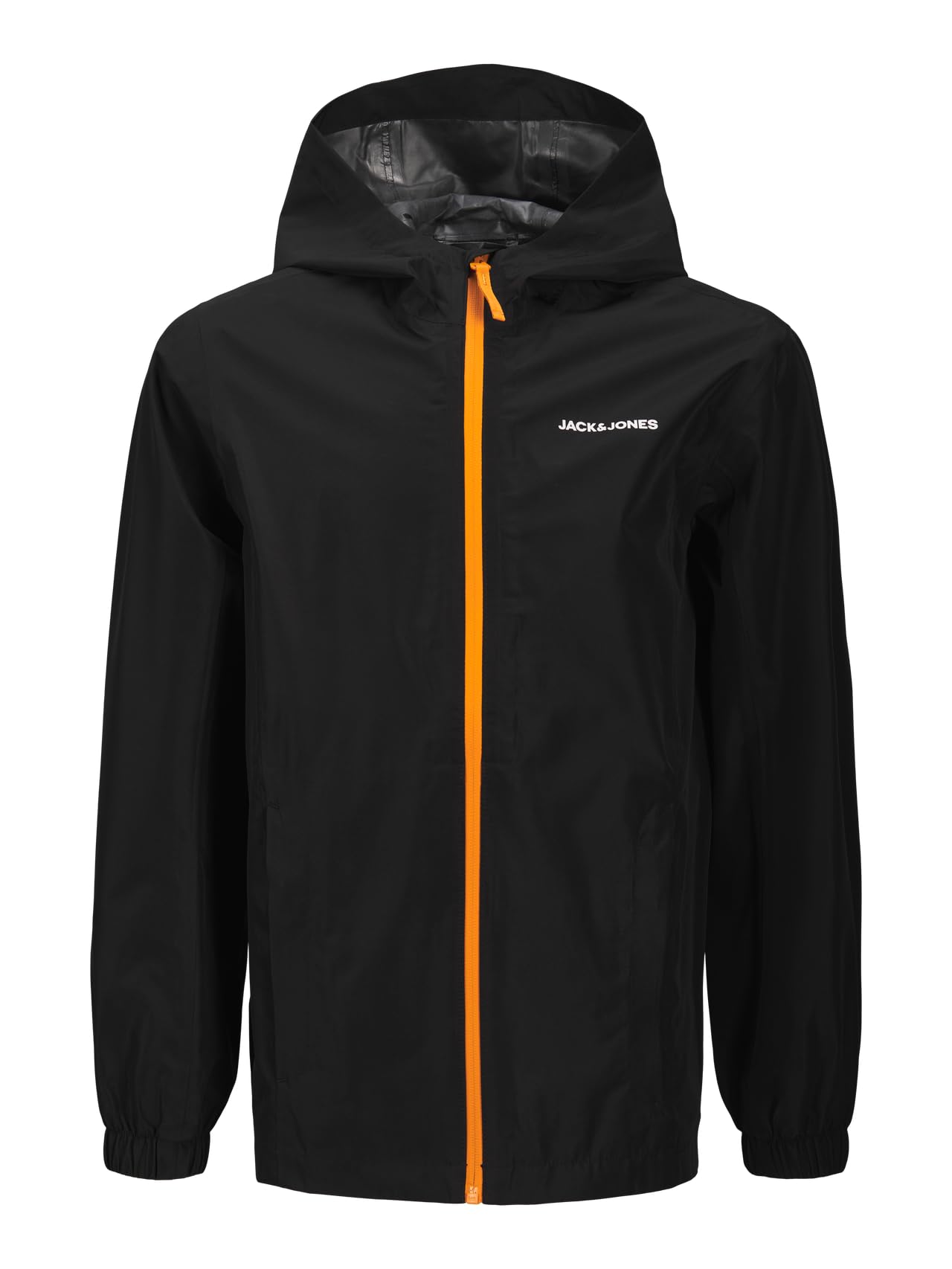JACK & JONES Jjeflynn Veste de pluie Sn Jnr pour homme, Noir, numeric_152
