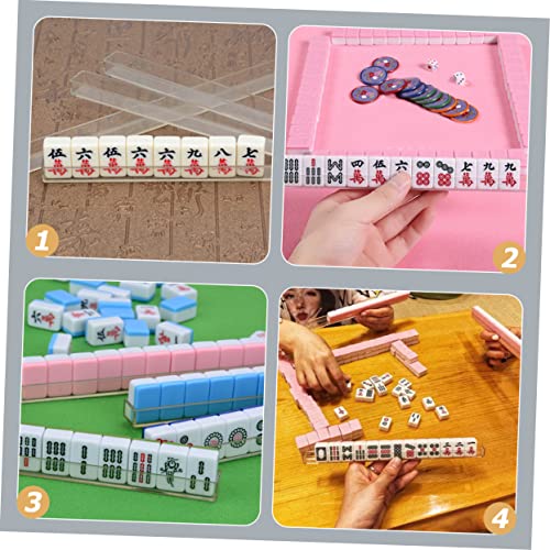 Support Mahjong antichute : la solution transparente en U pour organiser vos tuiles facilement