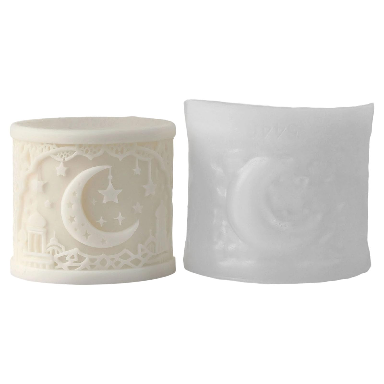Jazuaiao Creative Silicone Moons Shape Casting Mold Suitable for DIYer and Soap Making Baking Mosque Design Flame Silicone Flame Making