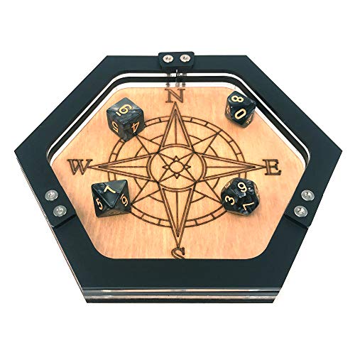 C4Labs Mini Personal Size Gaming Compass Dice Tray #TOP1