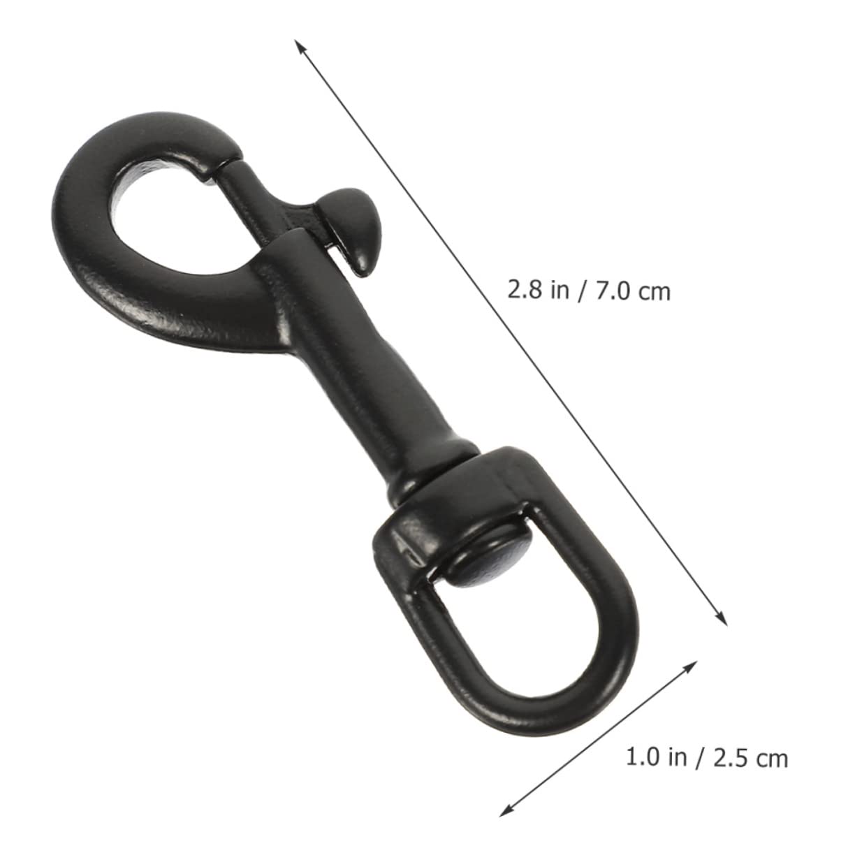 Levemolo Diving Hook Keychain Hooks Q Snap Chain Leash Heavy Duty Hook Clip Hooks Bolt Snap for Diving Flag Clips Practical Bolt Snap Swivel Snap Hooks Gemstone Snail Bolts Stainless Steel