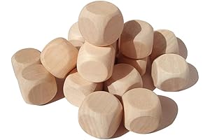 Unfinished Wood Dice: Unleash Your Crafting Imagination with Blank Square Blocks