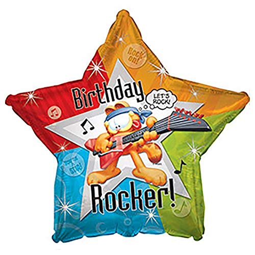 Garfield Party Cat Birthday Bouquet Of Balloons With (Blue Number 5) #TOP2