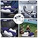 Inflatable Toddler Travel Bed，Abnaok Airplane Bed for Kids, Airplane Seat Extender for Kids - Plane Bed for Baby Air Mattress, Toddler Blow Up with Sides Pump and Belt