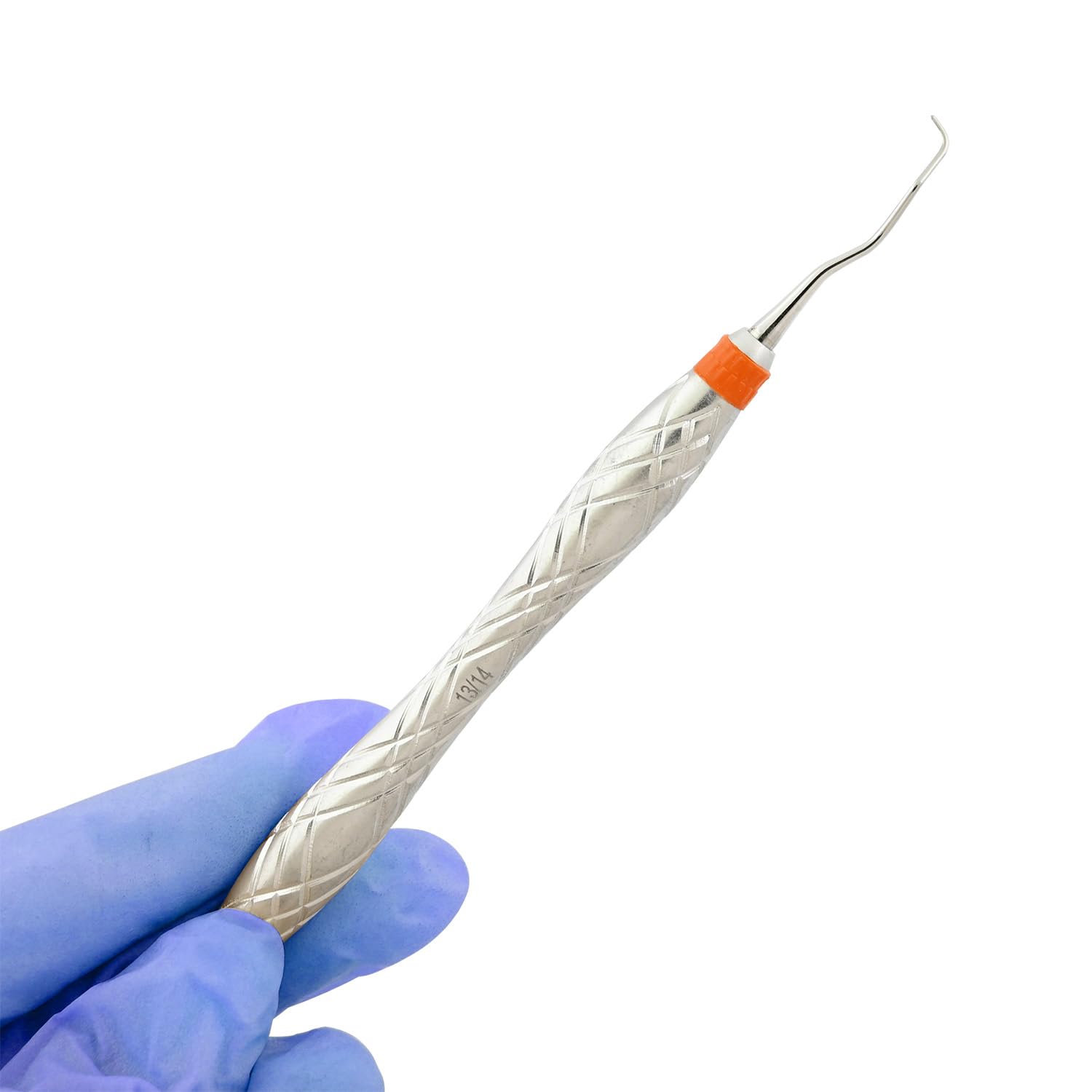 MuskalMed Gracey Dental Periodontal Curettes 13/14 Double Ended Special Orange Hollow Handle Stainless Steel Dental Instruments DN-2504