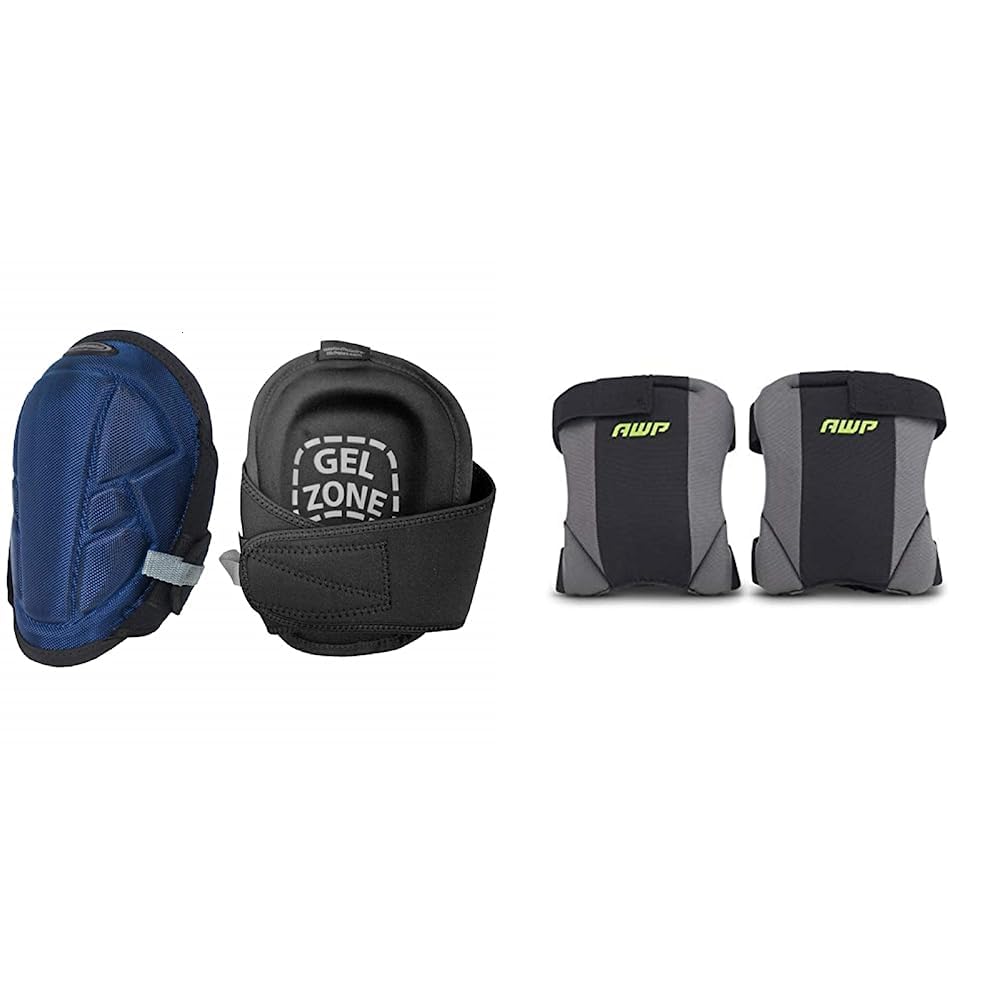 McGuireNicholas, Gel Lite Pro Flooring Knee Pads, Gel Knee Pads, Navy/Black, 223821 22382