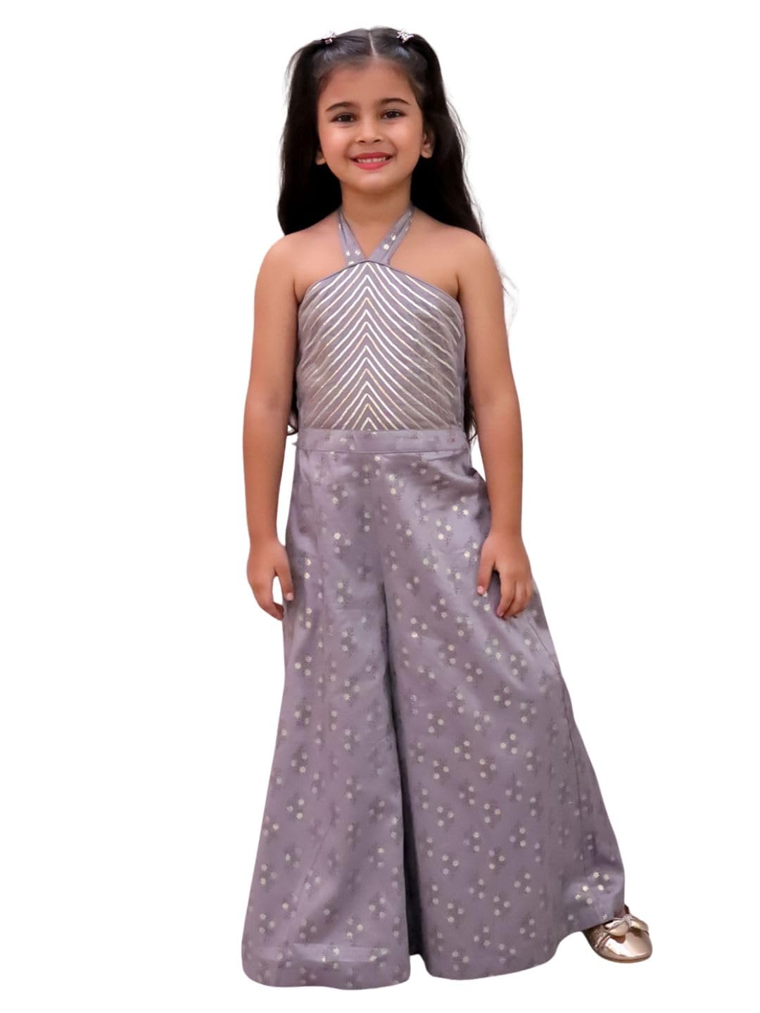 lil drama Mehfil Grey Stylish Jumpsuit For Girls-picture-31