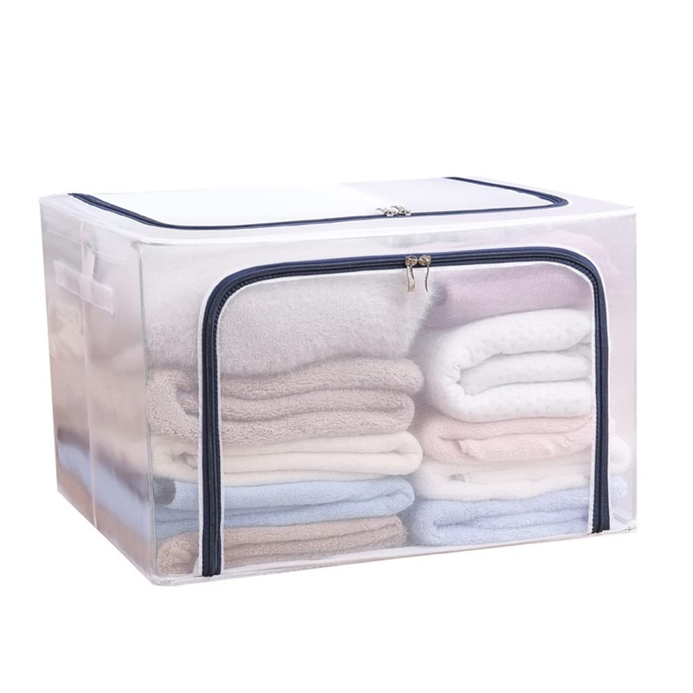 Boîte de rangement pliante avec cadre en acier durable