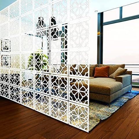 lchen Aufhängen Raumteiler, 4 Stück Holz-Kunststoff 0,2 in dicken Bildschirm Panel Cover