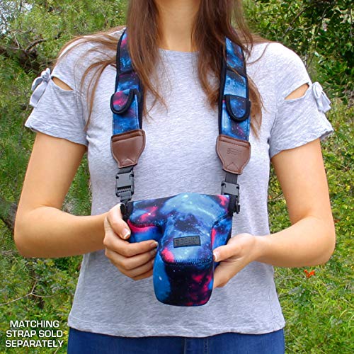image for USA Gear Mirrorless Camera Sleeve - Neoprene Protection, Belt Loop, Ac