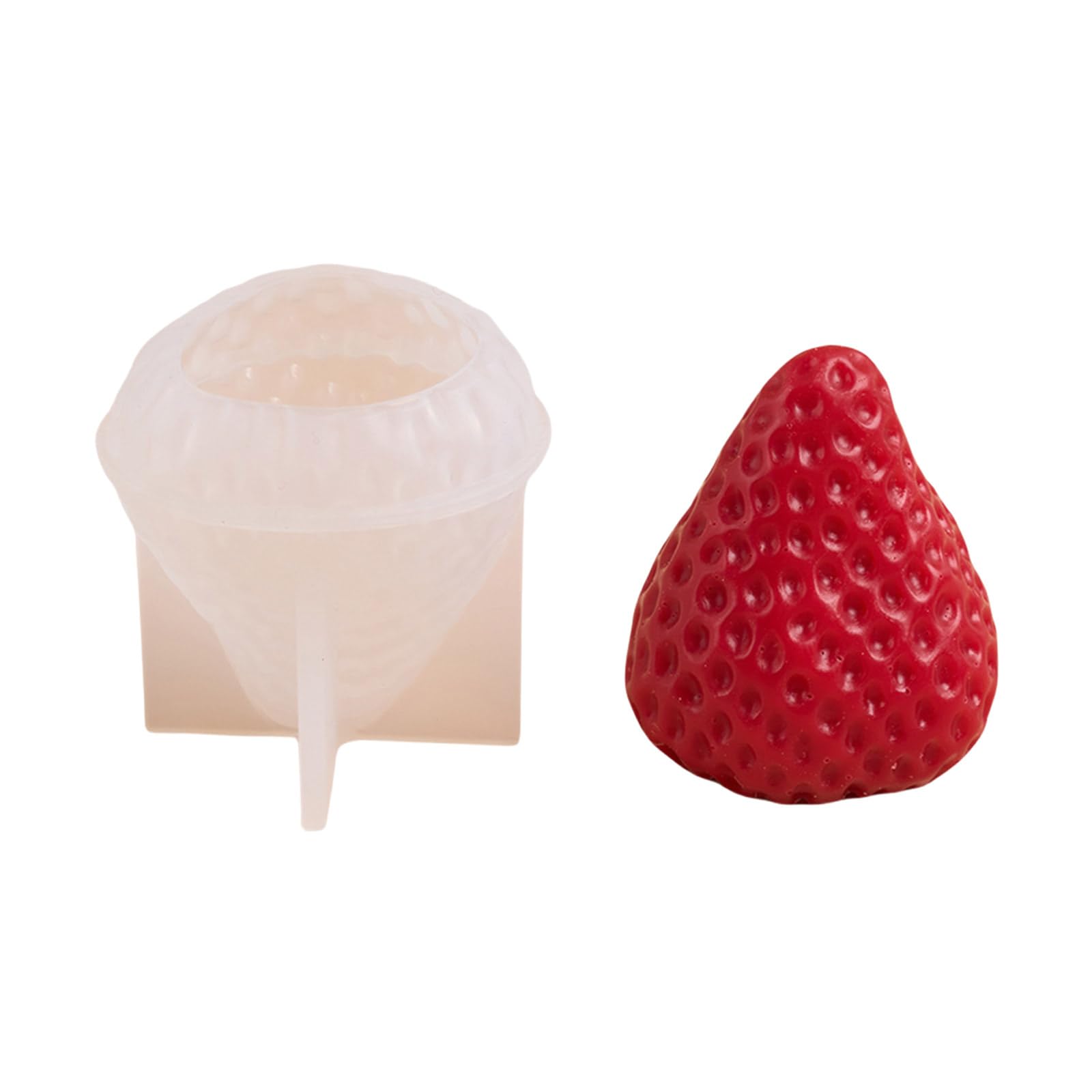 hogtnd 3D Strawberry Silicone Moulds, Motif Candles, Plaster, Casting Ornaments, Baking, Candle Making, Strawberry Motif Candle Moulds
