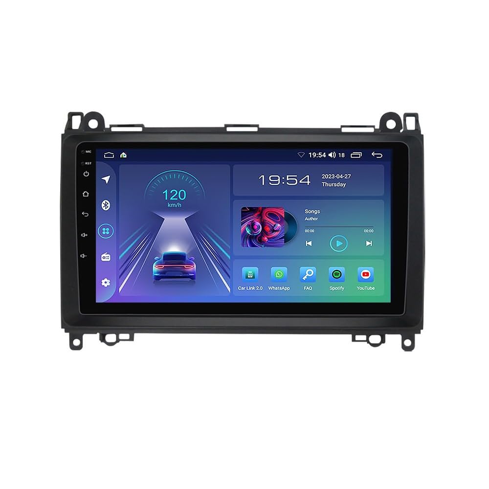 Autoradio Android 12 équipé du CarPlay sans fil et Android Auto pour intégration mobile
