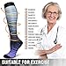 Bluemaple 6 Pack Copper Compression Socks for Women and Men Circulation-Best Support for Medical, Running,Nursing,Athletic
