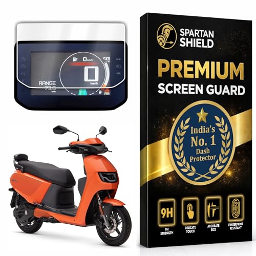 Image of Spartan Shield Screen Guard For Hero VIDA VX2 GO 2026 Electric Scooter || 4.3 Inch Color LCD Display Protector || Anti Scratch | Water Resistant | HD Clear | VX2Go EV Bike Accessories 2025 [NOT TEMPERED GLASS] [NOT FOR VX2 Plus]