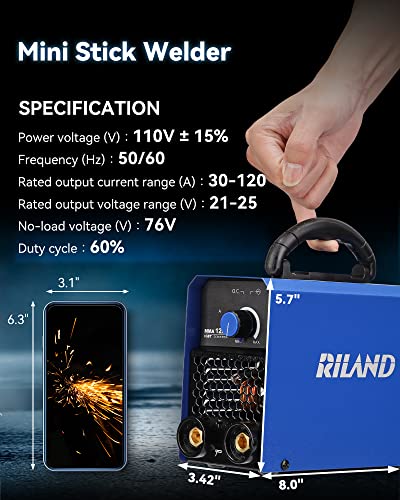 Welding Machine 110V Stick Welder: Mini Welder Machine Digital Display Igbt Inverter Portable Arc Welders Small Handheld Electric Welding Machines Dc Tiny Metal Mma Welder Beginner Welder Kit Home Use #TOP4