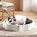 ZIGUIhuasan-11 Cat Scratcher Round Cat Scratching Board Nest Wear-Resistant Non-Debris Corrugated Paper Cat Nest Tray All-in-One Cat Toys Cat Supplies for Indoor Cats(Large)