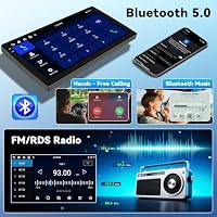 SIXTOP 4G+64G Android Autoradio für Renault Megane 3 2009-2014 mit Wireless CarPlay Android Auto Mirror Link Autoradio Mit Bildschirm 9" mit Bluetooth FM RDS Radio GPS WiFi SWC EQ Rückfahrkamera – Ansicht 5