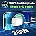 iPhone Fast Charger Cable,Fast Charger iPhone 20W PD USB C Wall Charger Type C Power Adapter Lightning Cable Fast Charging Plug Compatible with iPhone14/13 Pro/12/11/XS/Max/XR/X/8 Plus/SE 2022,iPad