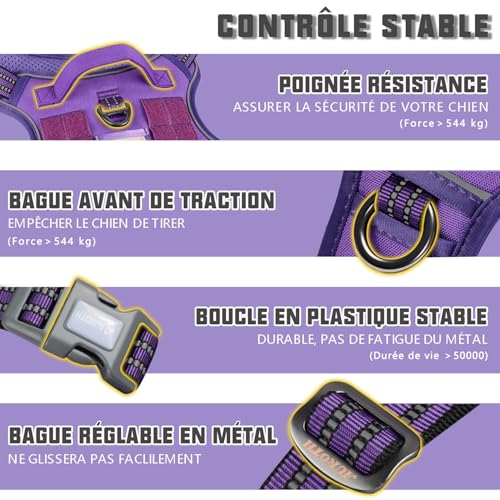 Image of AUROTH Dog Harness for Small Medium Dogs, Tactical No Pull Dog Vest