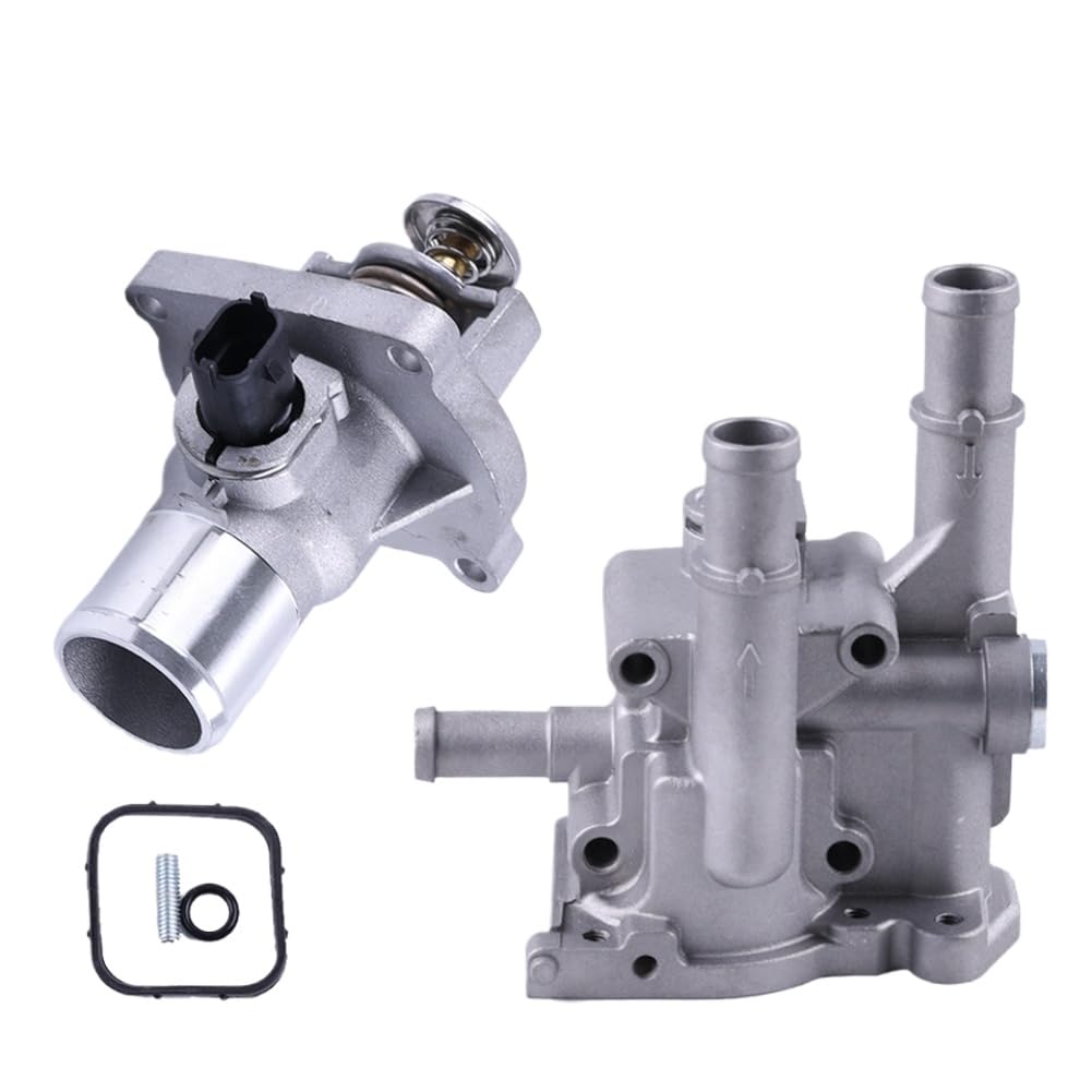Aluminum Thermostat Housing Cover Compatible With Aveo Orlando Astra Zafira Signum Moka 96984103 96817255(combination1)