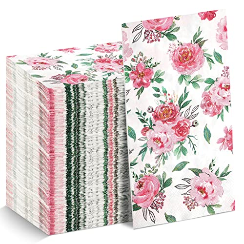 Serviettes jetables en papier roses : fini les corvées de lessive après vos fêtes