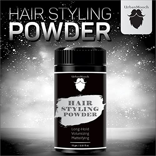 Image of UrbanMooch Hair Volumizing Powder Wax for Men | Strong Hold | Texture Powder | Matte Finish | 24 Hrs Hold | Natural & Safe Hair Styling Powder, 15 Gram