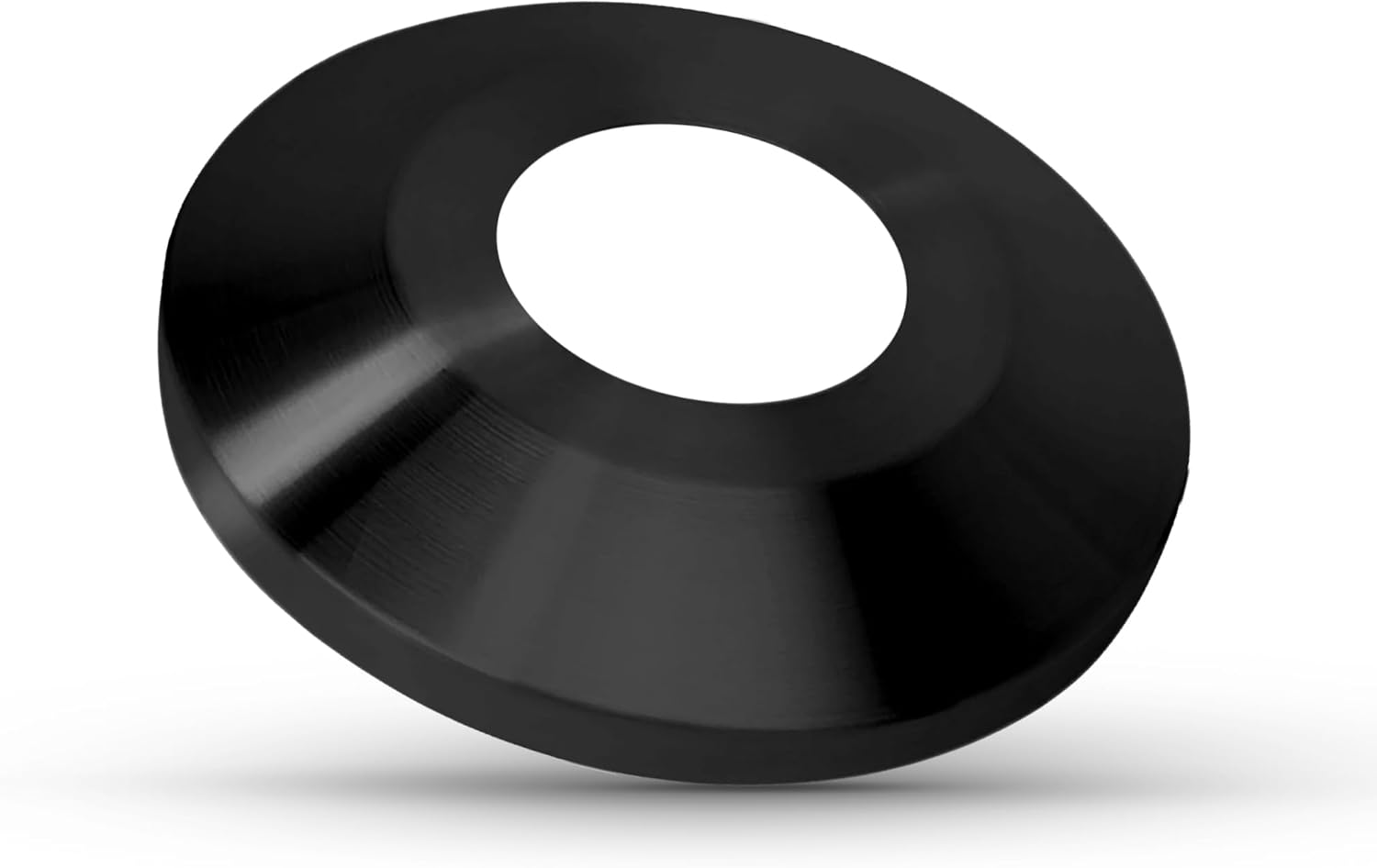 Super Tough Aluminum Flash Collar for 3" Diameter Pole - Black Powder Coat - 12" Outside Diameter, .080" Wall Thickness - Flagpole Base Cover for Finishing Touch - Durable Weather-Resistant Design