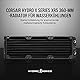 Corsair Hydro X Series XR5 Radiator (360 mm, Drei 120-mm-Lüfterbefestigungen, Einfache Installation, Kupferkonstruktion, Hochwertige Polyurethan-Beschichtung, Integrierte Schraubenführungen) schwarz