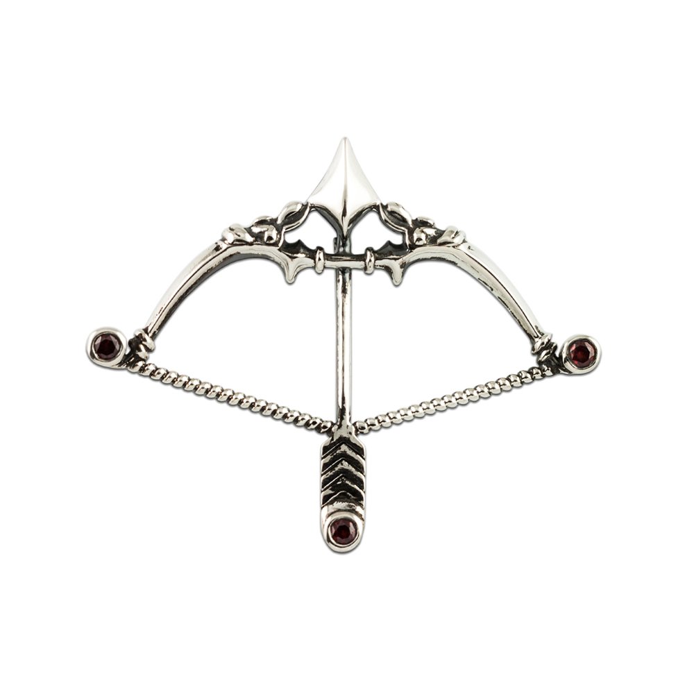 FOURSEVEN Jewellery 925 Sterling Silver Dhanush Pendant (Bow and Arrow) Fits in Chains and Necklaces for Men, Women and Girls (Gifts for Him/Her) Valentines Day Gifts