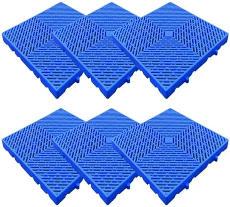 Plastic Pallet for Basement Storage, Lightweight Nestable Blue Polyethylene Pallets, Mini Moisture-Proof Floor Pallet for Garage Warehouse Yard, Kennel, Garden, Basement