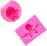 Vista 3 de Paquete de 2 moldes de decoración de pasteles 3D con forma de ángel encantador molde de fondant molde de decoración de chocolate para bricolaje