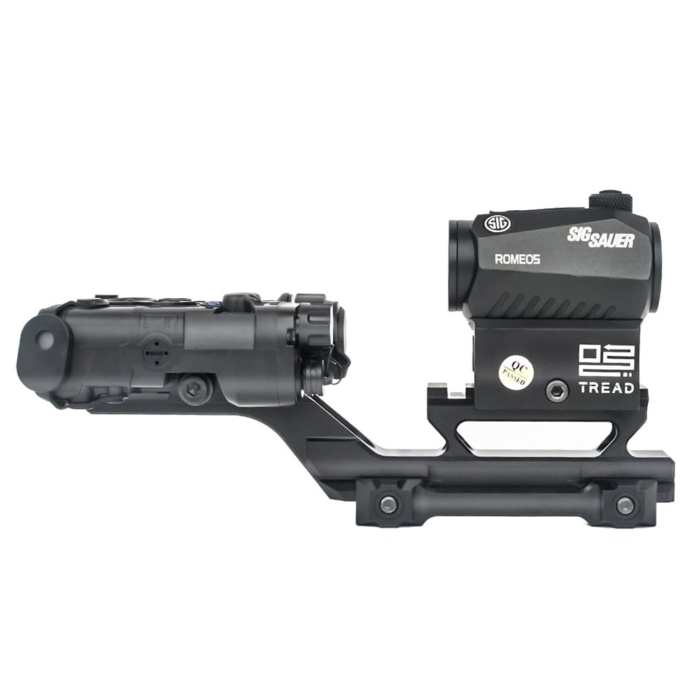 Affût de Type Groupe Tactique à Point Rouge, Red Dot Riser Scope Mount Base de Lunette à Rail Picatinny de 20 mm, viseur Optique holographique pour viseur Optique T1 T2 (Noir)