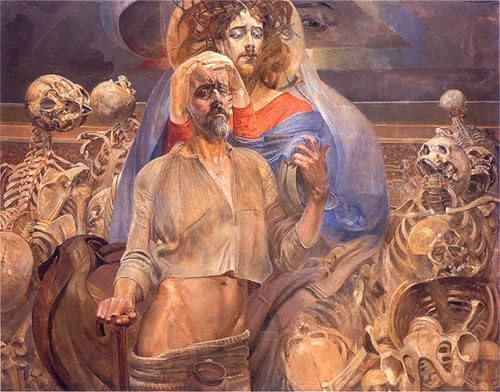 Pintura Profezia di Ezechiele cuadro decorativo de Jacek Malczewski para decorar el salón
